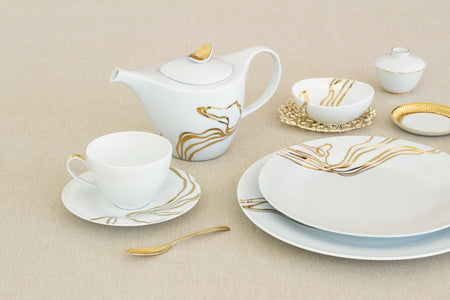 CASANOI Fiume D'Oro 11-piece Gift Set - Tea Service for 4