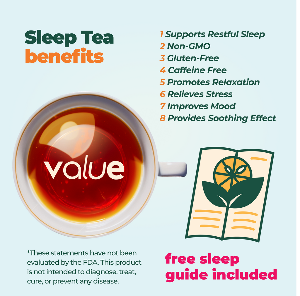 Aprika Life Herbal Sleep Tea With Sleep Guide, 60 Bags