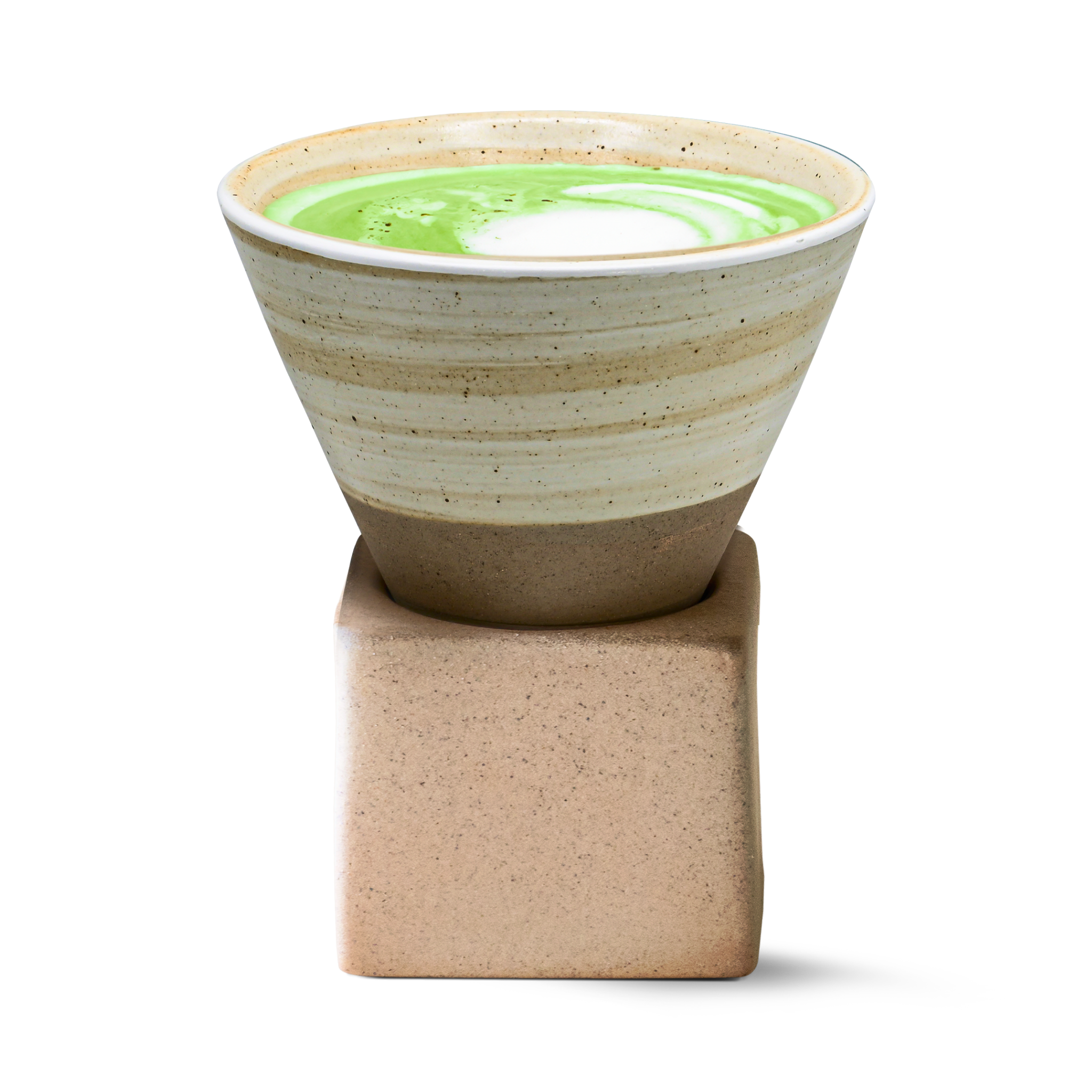 Aprika Life Beige Coffee Mug with Base - 6.8 oz/200ml