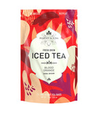 Harney & Sons Blood Orange Fresh Brew Iced Tea pouch front view, 15 quart size, from Harney & Sons