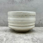 Inoue Tea Shirahagi White Mino-yaki Chawan - Japanese Matcha Bowl, a traditional ceramic bowl for matcha preparation.