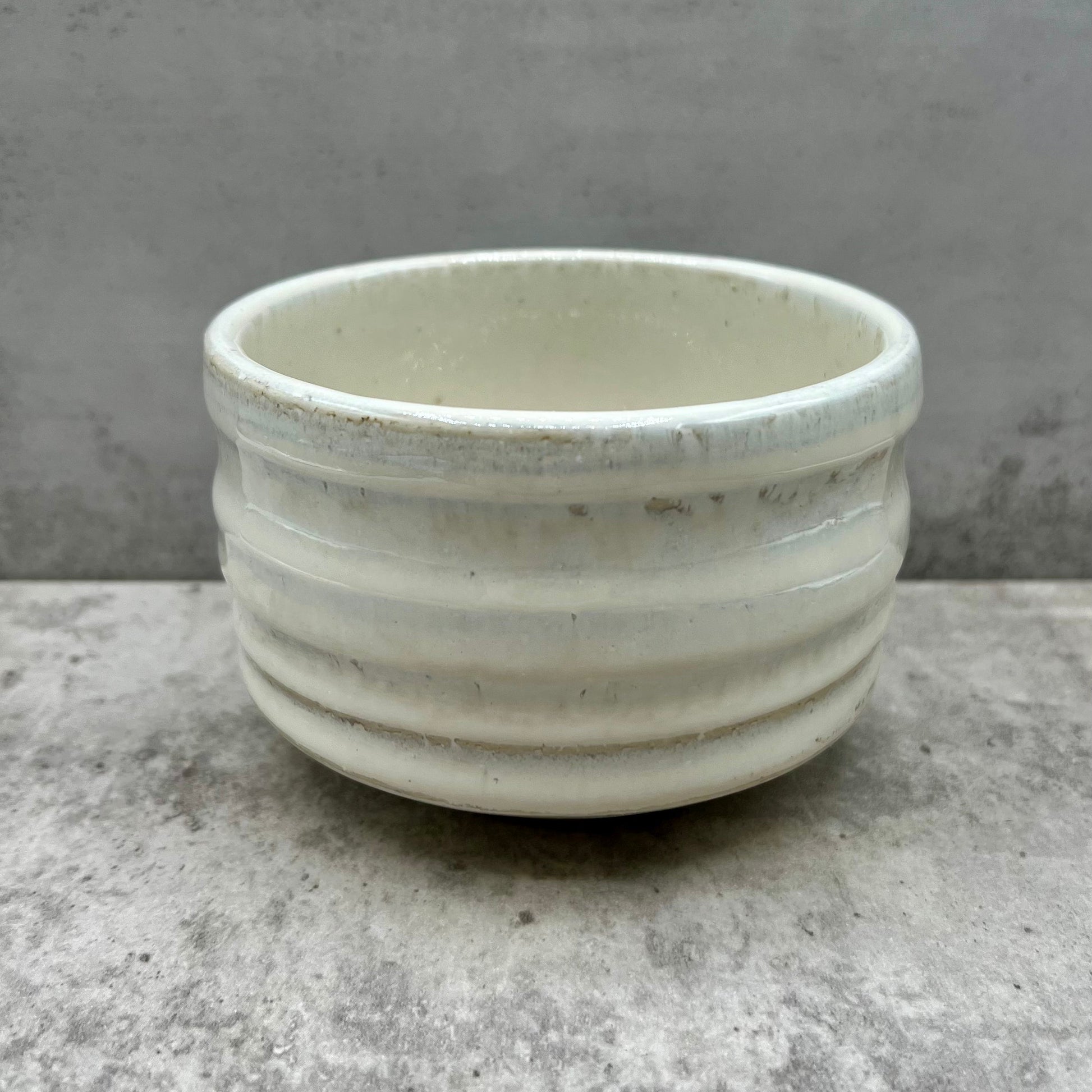 Inoue Tea Shirahagi White Mino-yaki Chawan - Japanese Matcha Bowl