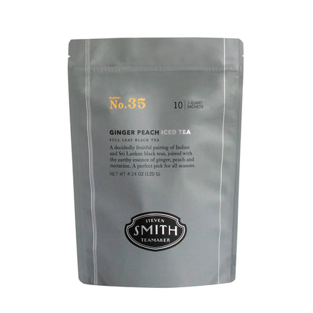 Smith Teamaker GINGER PEACH ICE TEA BLEND NO. 35 (10 1QT SACHETS) Black Tea
