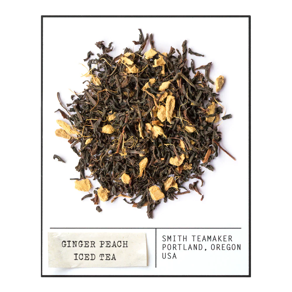 Smith Teamaker GINGER PEACH ICE TEA BLEND NO. 35 (10 1QT SACHETS) Herbal Tea