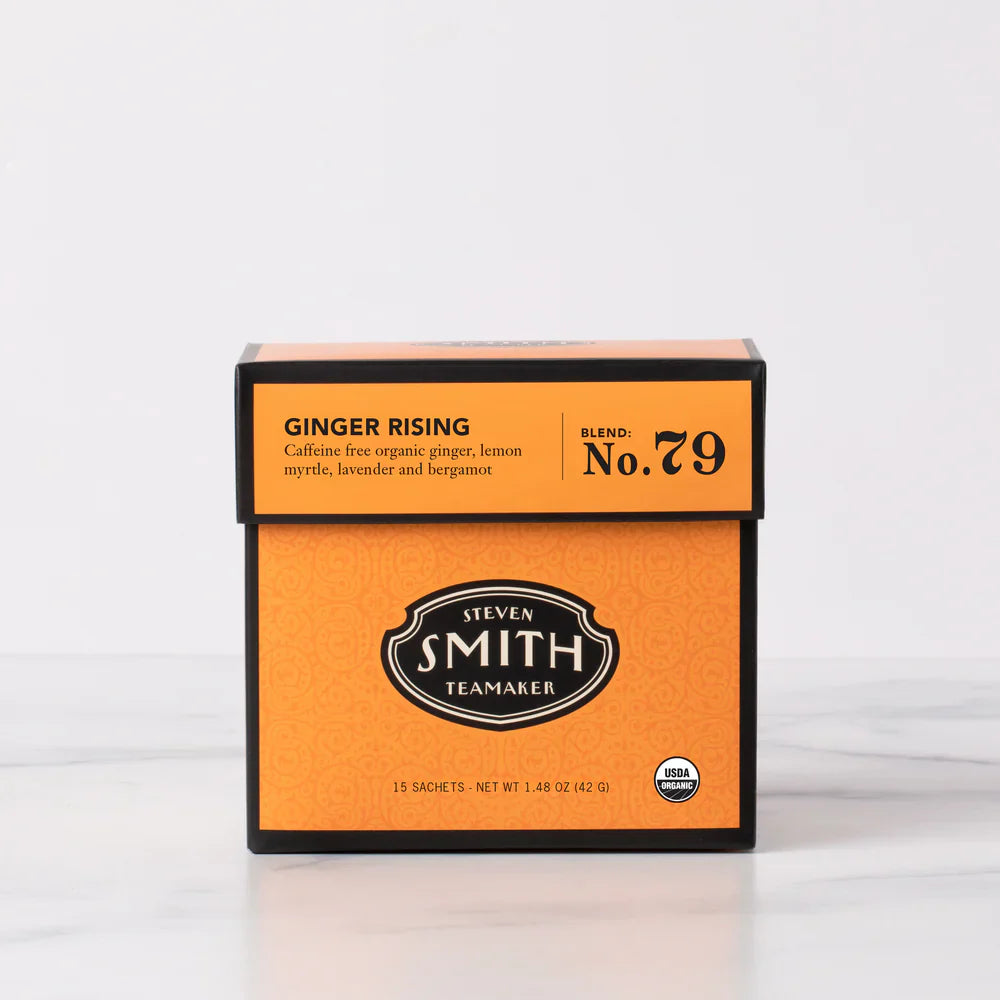 Smith Teamaker GINGER RISING HERBAL TEA BLEND NO. 79 (15 TEA BAGS, 1.48 OZ)