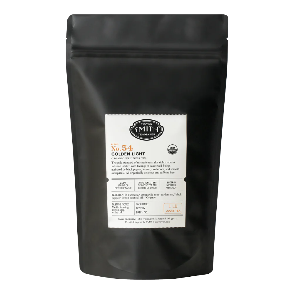 Smith Teamaker ORGANIC GOLDEN LIGHT TURMERIC BLEND NO. 54 (LOOSE LEAF, 1 LB) Herbal Tea