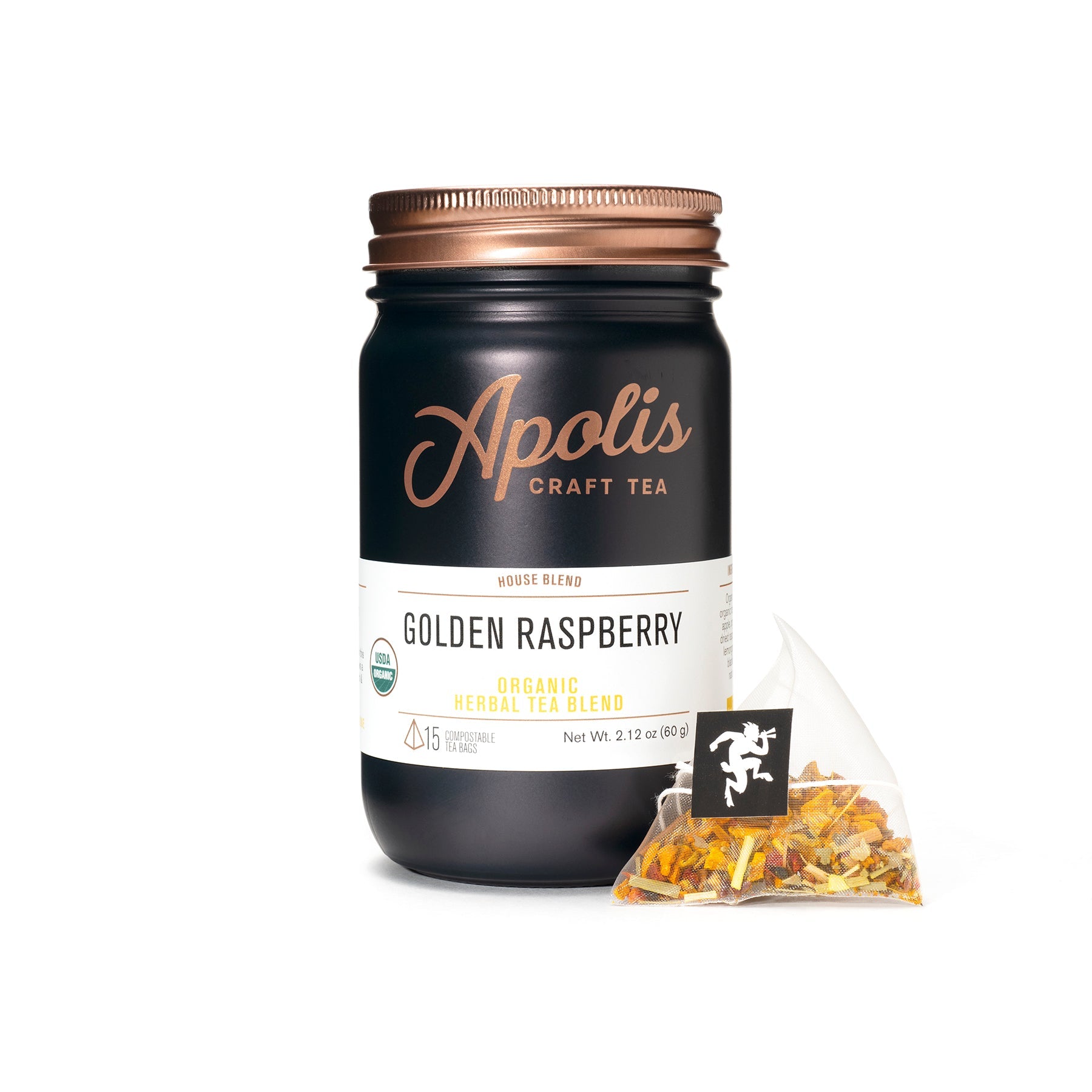 Apolis Golden Raspberry Tea Bags Herbal Tea