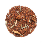 Plum Deluxe Good Morning Moringa Herbal Tea (Lemon - Yuzu - Lemongrass) packaged in a circle design, showcasing vibrant ingredients.