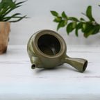 Aprika Life Green Kuysu with Flowers - Japanese Handmade Teapot with Premium Tea Strainer - 12 fl oz/360ml