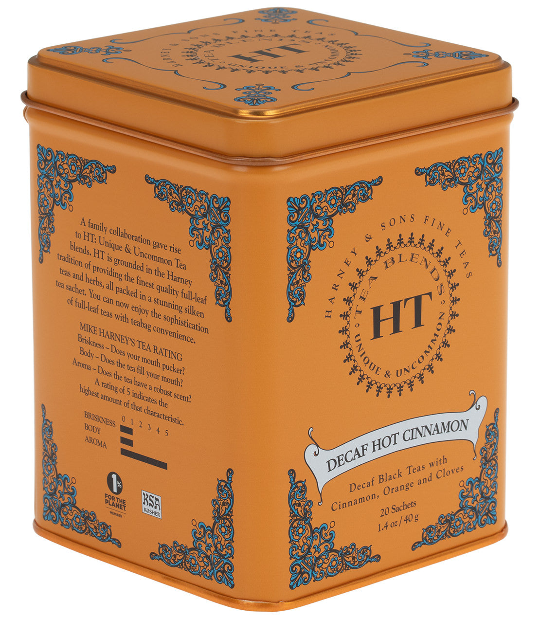 Harney & Sons Decaf Hot Cinnamon Spice, HT Tin of 20 Sachets