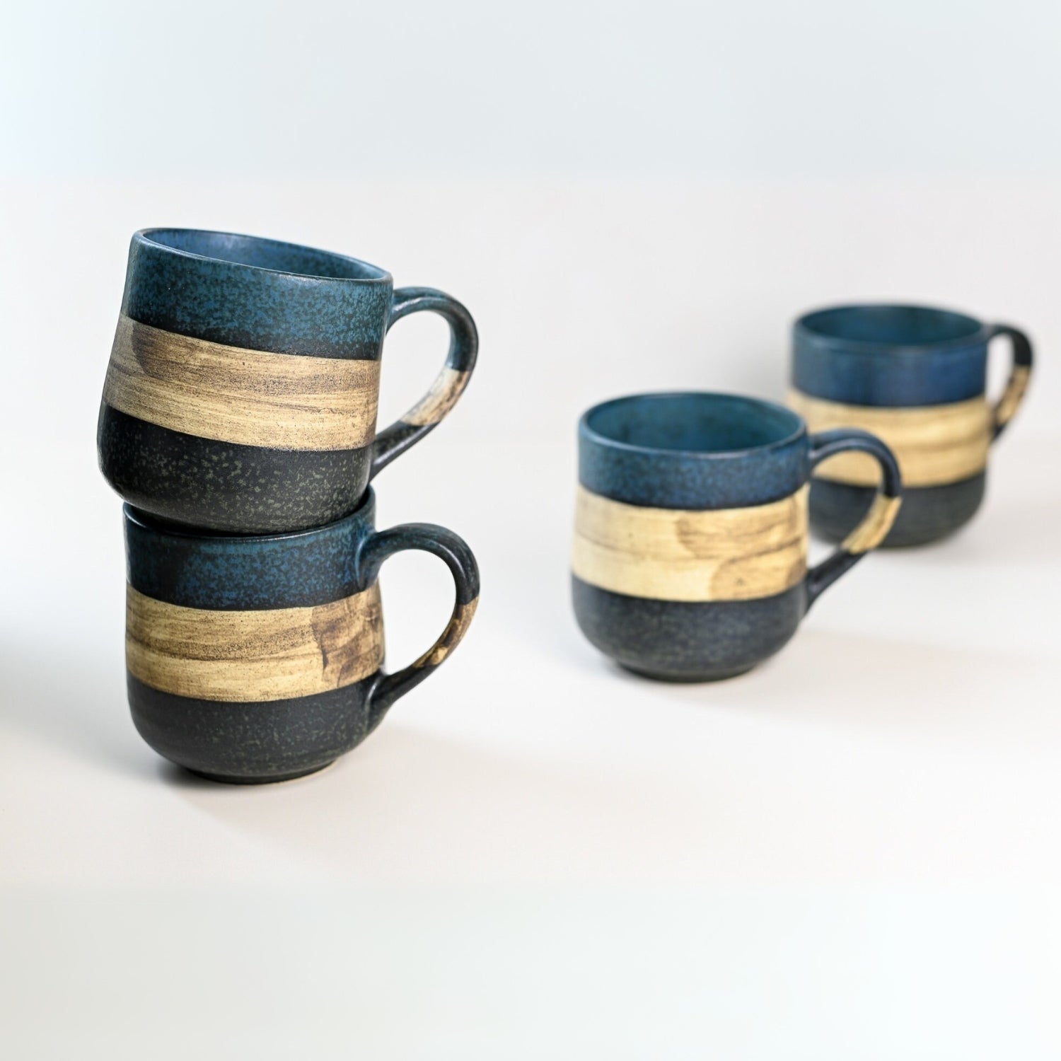 Aprika Life Handcrafted Mino Ware Ceramic Mug from Japan, 8 oz (240 ml)