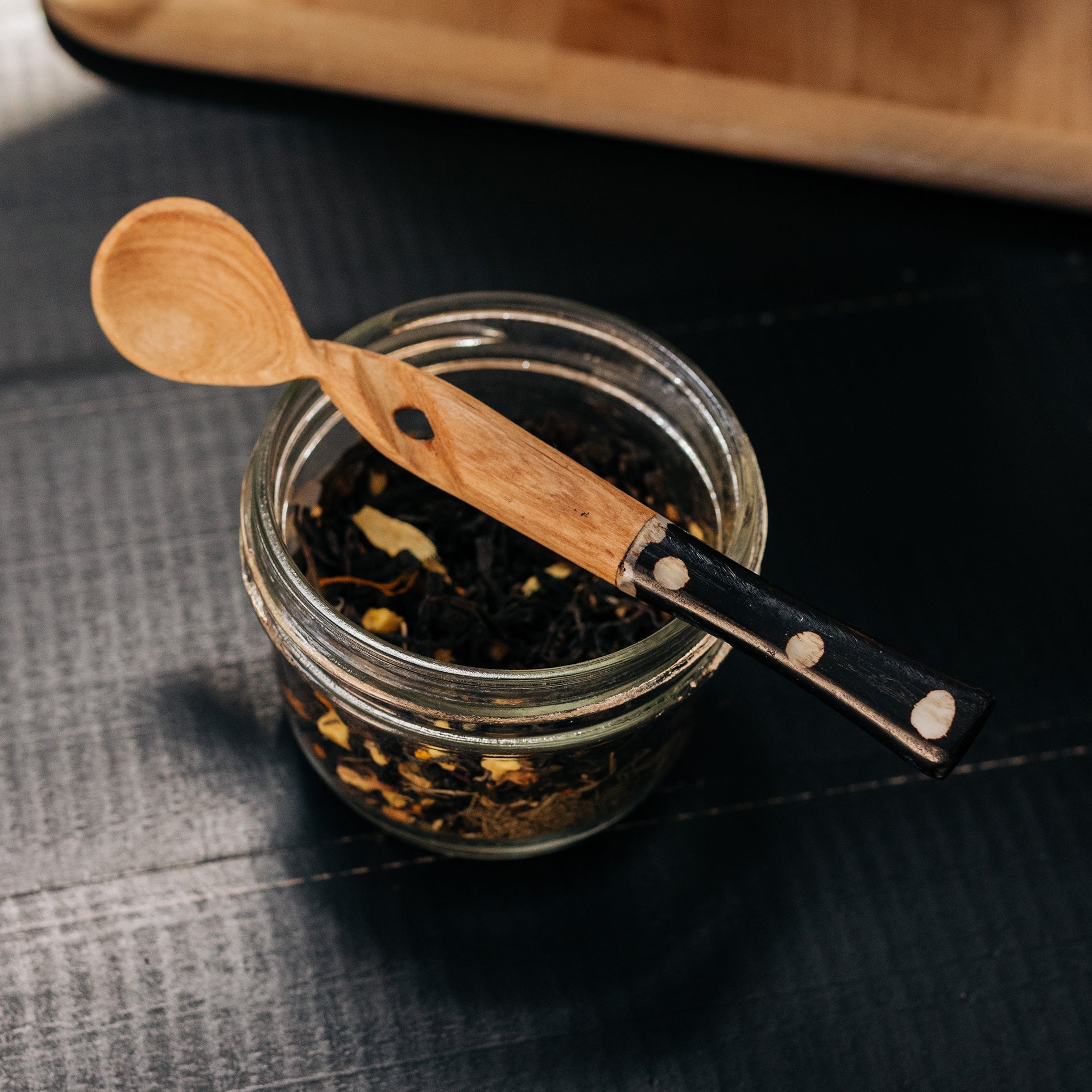 Leafberri Handmade Polka Dot Wooden Spoon (1 each)