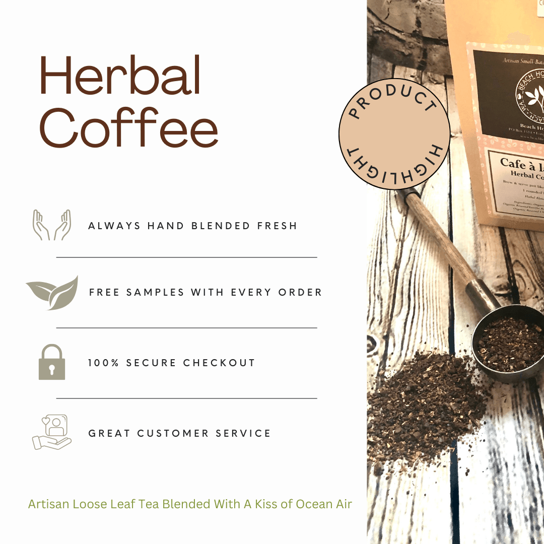 Beach House Oregon Hazelnut Herbal Coffee Tea