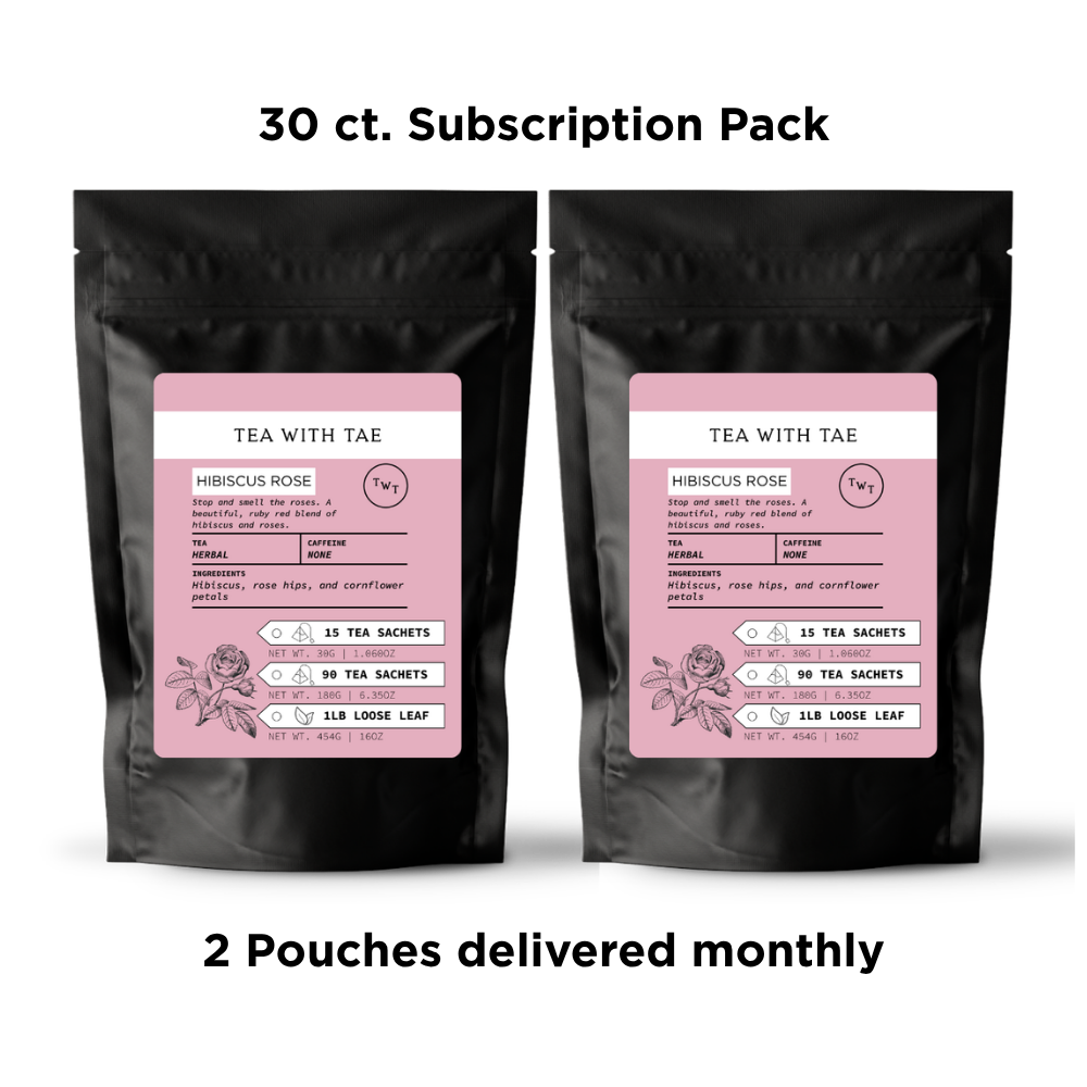 Tea with Tae Hibiscus Rose Pouch