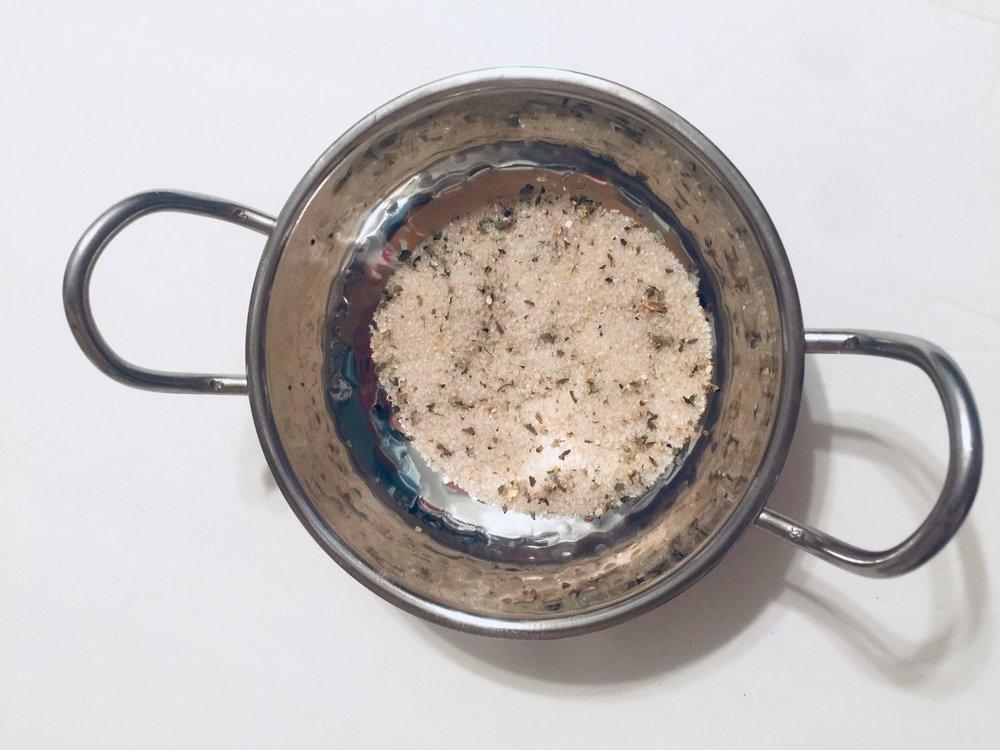Beach House Lime Basil infused artisan culinary sugar Tea