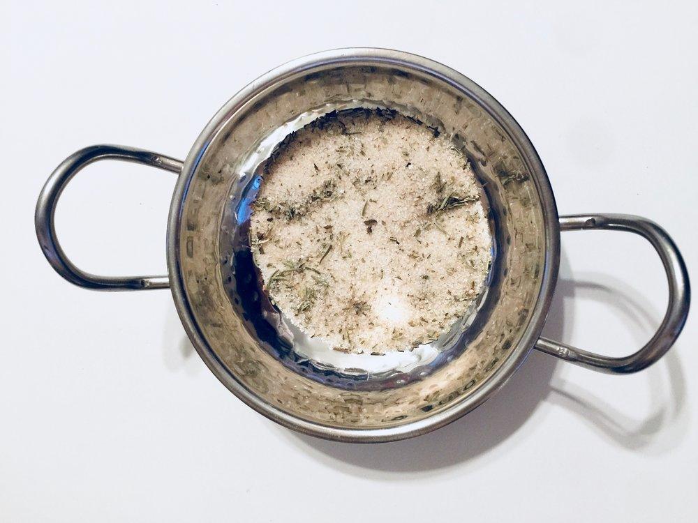 Beach House Rosemary Sage infused artisan culinary sugar Tea