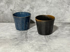 Inoue Yuki Indigo Blue Mino-yaki Yunomi - Japanese Teacup