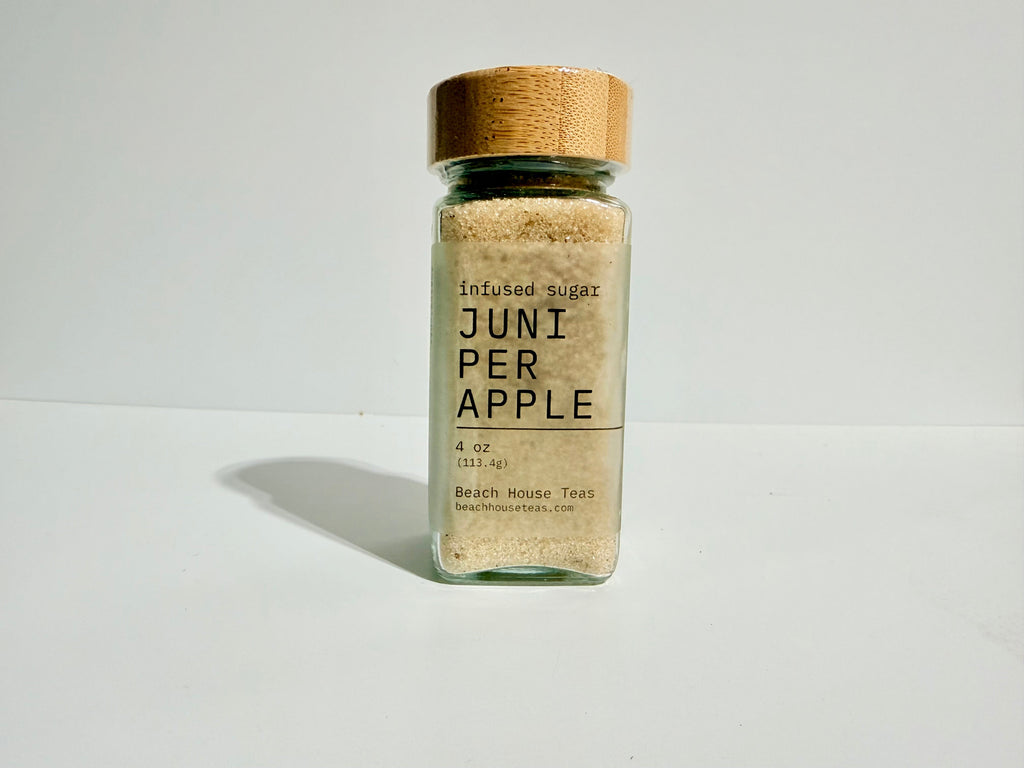 Beach House Juniper Apple infused artisan culinary sugar
