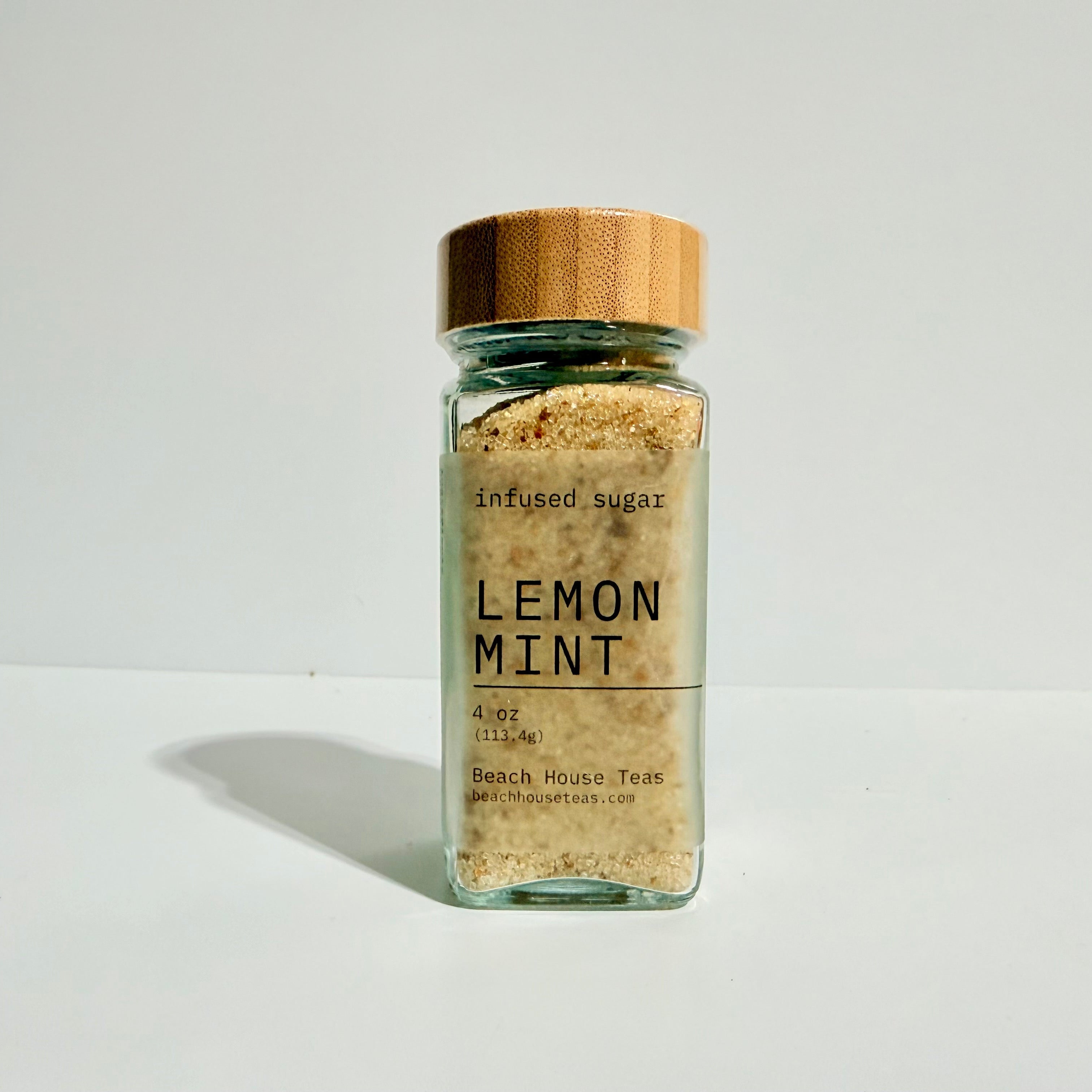 Beach House Lemon Mint infused artisan culinary sugar