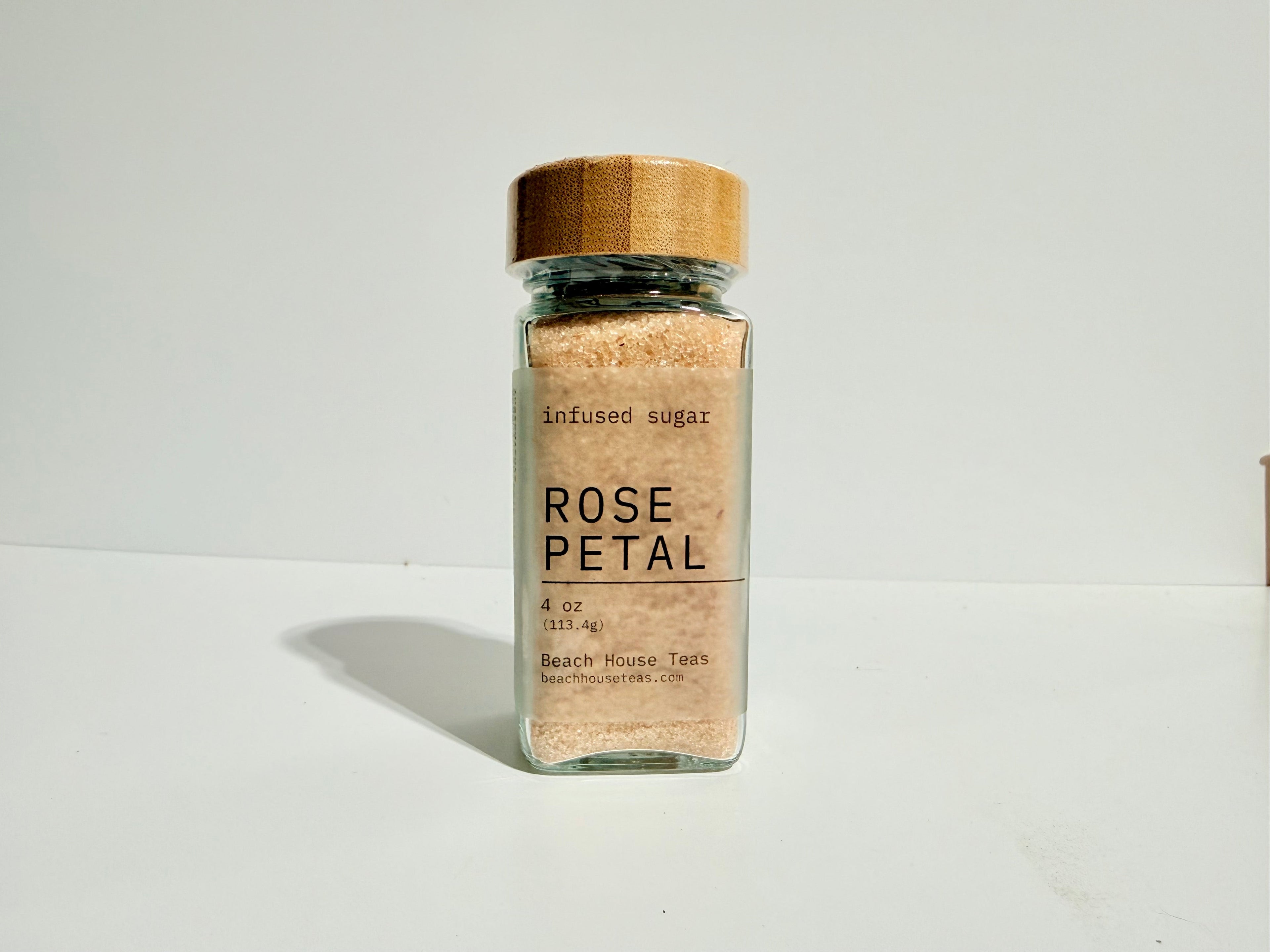 Beach House Rose Petal infused artisan culinary sugar
