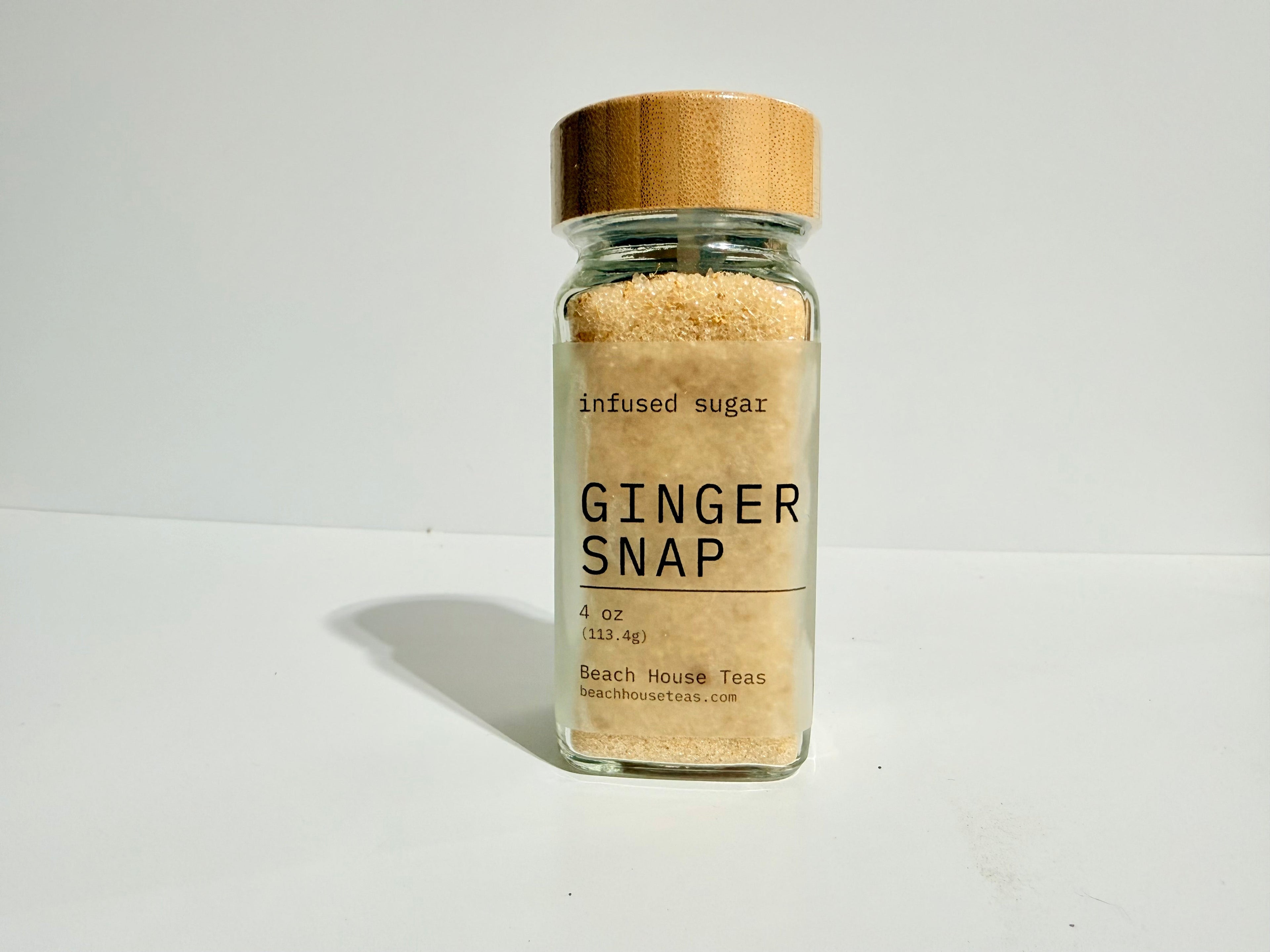Beach House Ginger Snap infused artisan culinary sugar