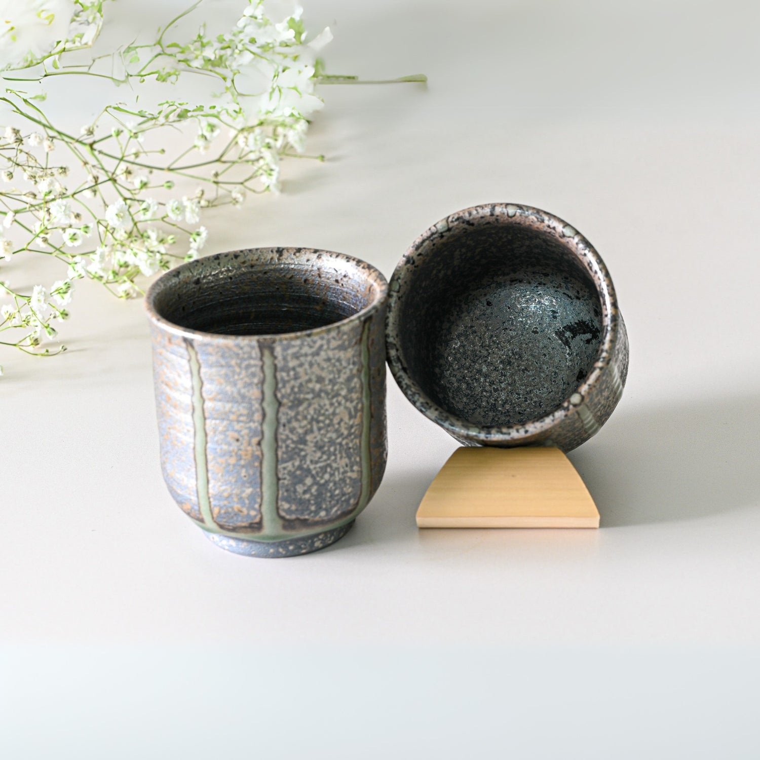 Aprika Life Japanese Kyusu Set - Teapot with Filters (230ml) and Two Cups