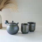 Aprika Life Japanese Kyusu Set - Teapot with Filters (230ml) and Two Cups