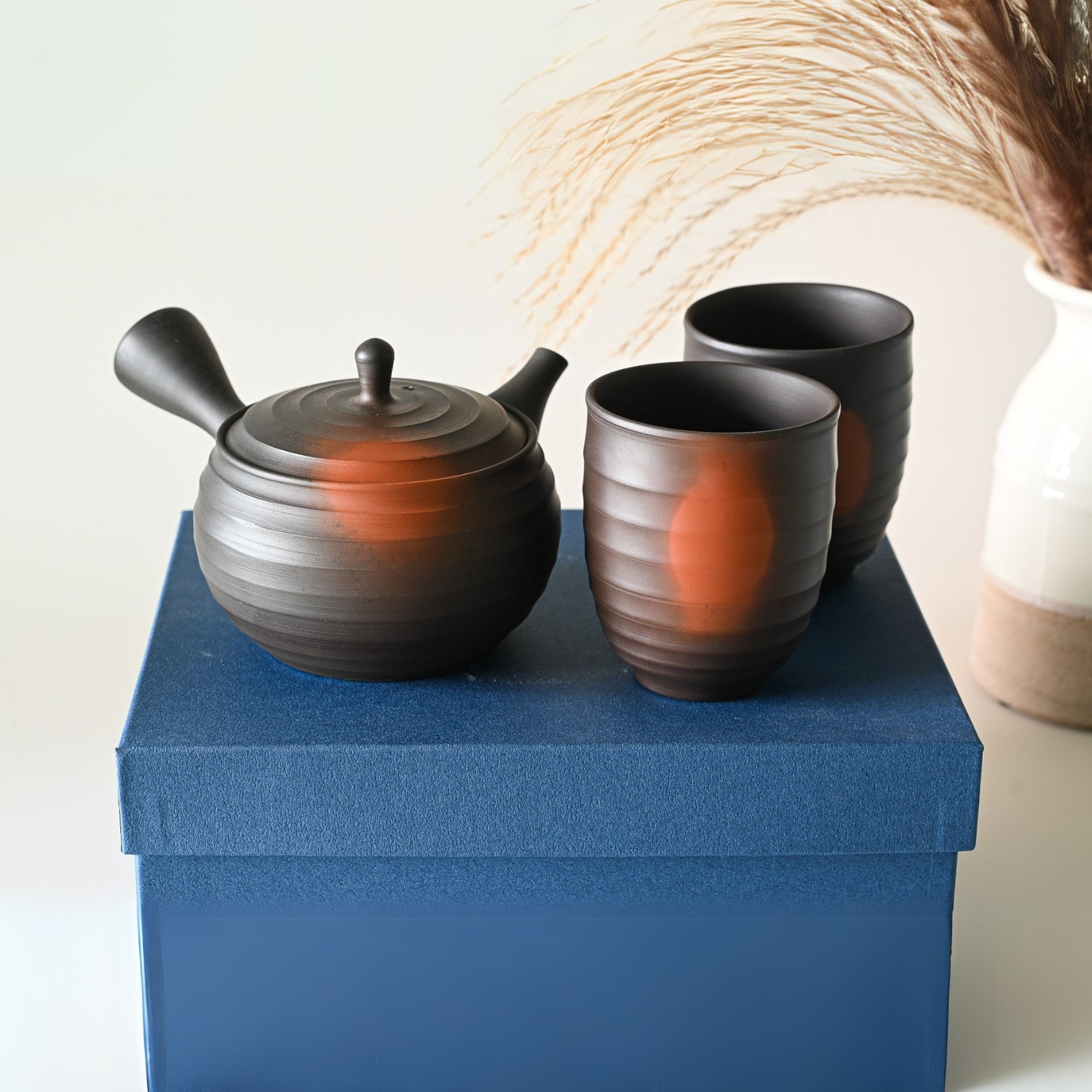Aprika Life Japanese Kyusu Set - Teapot with Filters (270ml) and Two Cups