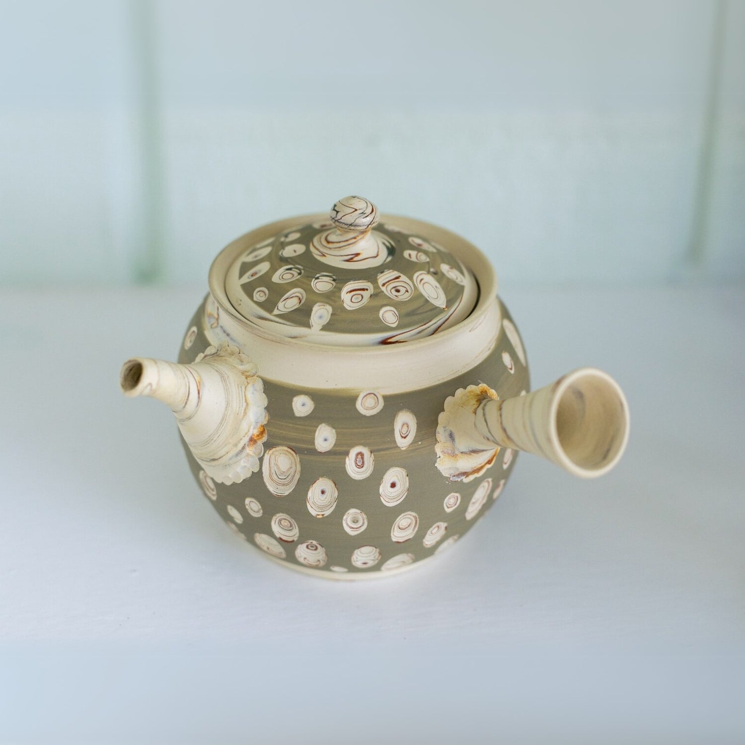 Aprika Life Japanese Kyusu Set - Teapot with Filters (370ml) and Two Cups