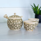 Aprika Life Japanese Kyusu Set - Teapot with Filters (370ml) and Two Cups