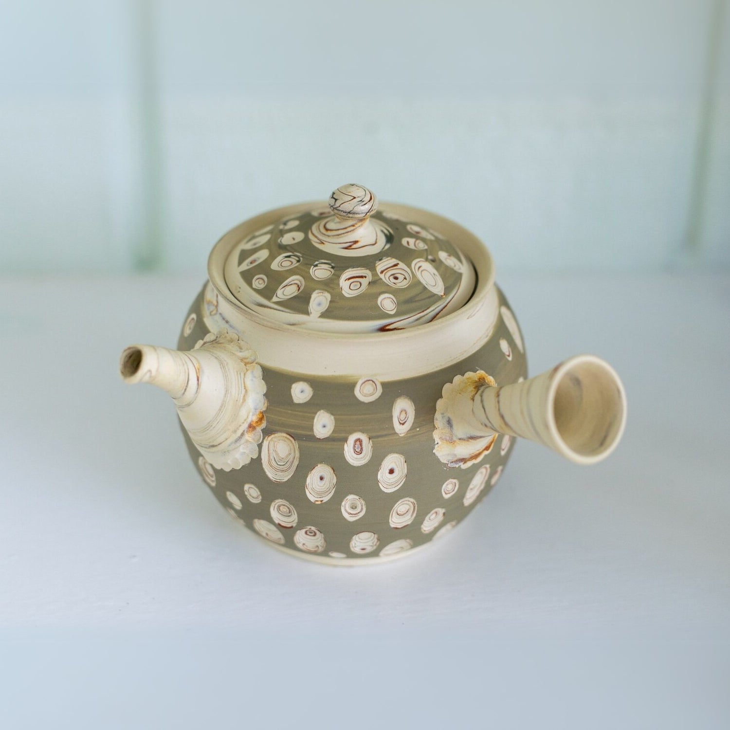 Aprika Life Japanese Kyusu Set - Teapot with Filters (370ml) and Two Cups