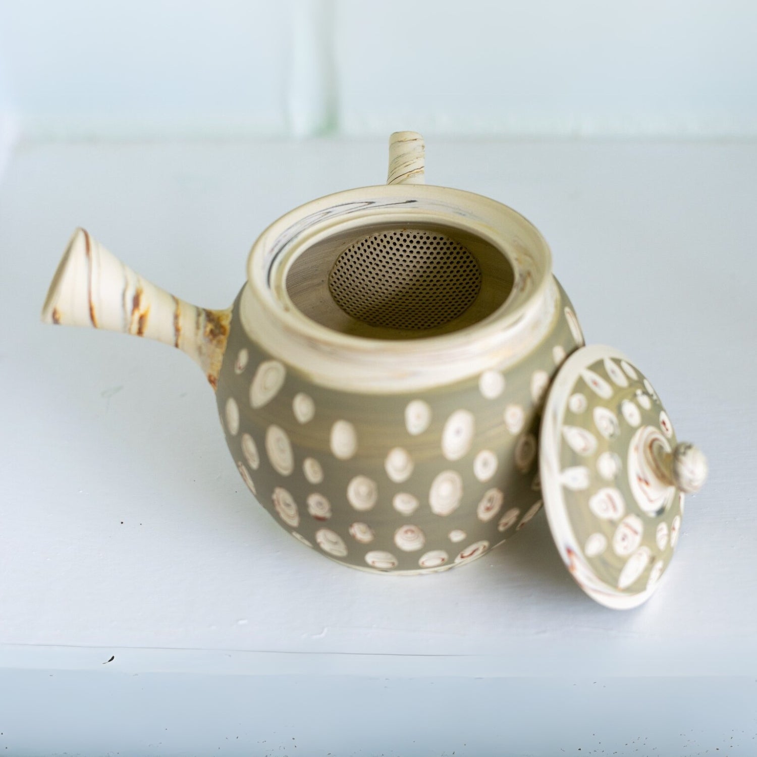 Aprika Life Japanese Kyusu Set - Teapot with Filters (370ml) and Two Cups