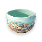 Aprika Life Japanese Matcha Tea Bowl Blue & Brown Glaze