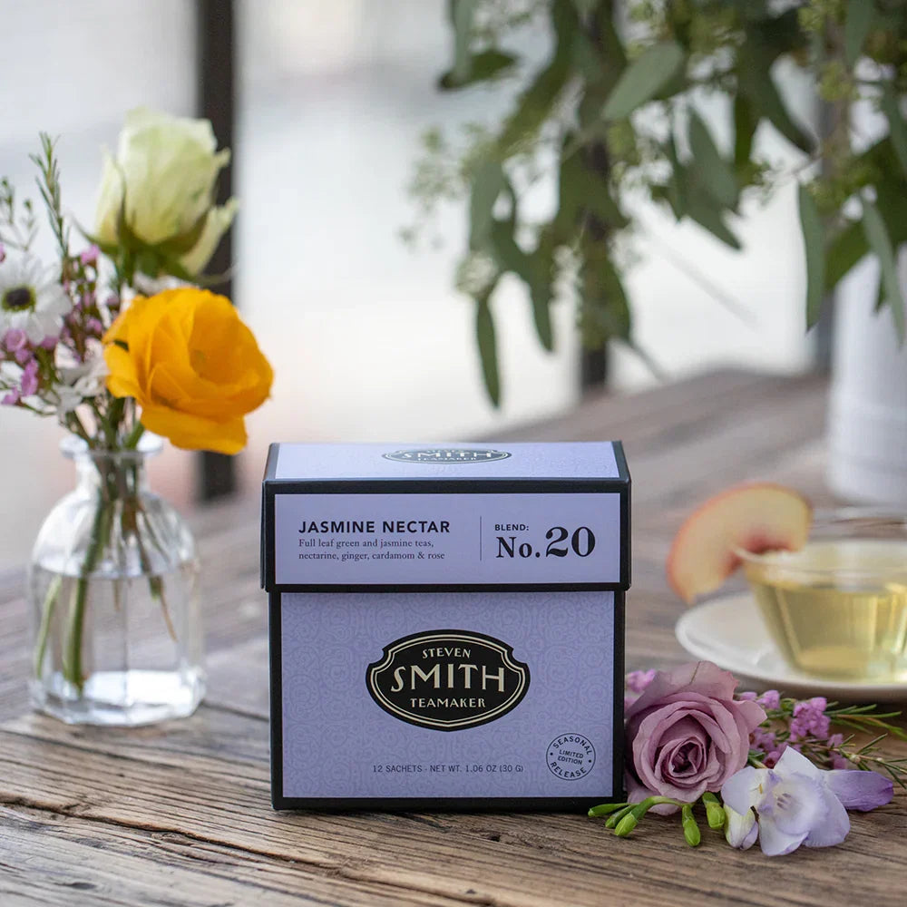 Smith Teamaker Jasmine Nectar Seasonal Green Tea Blend No. 20 (15 Tea Bags, 1.06 oz)