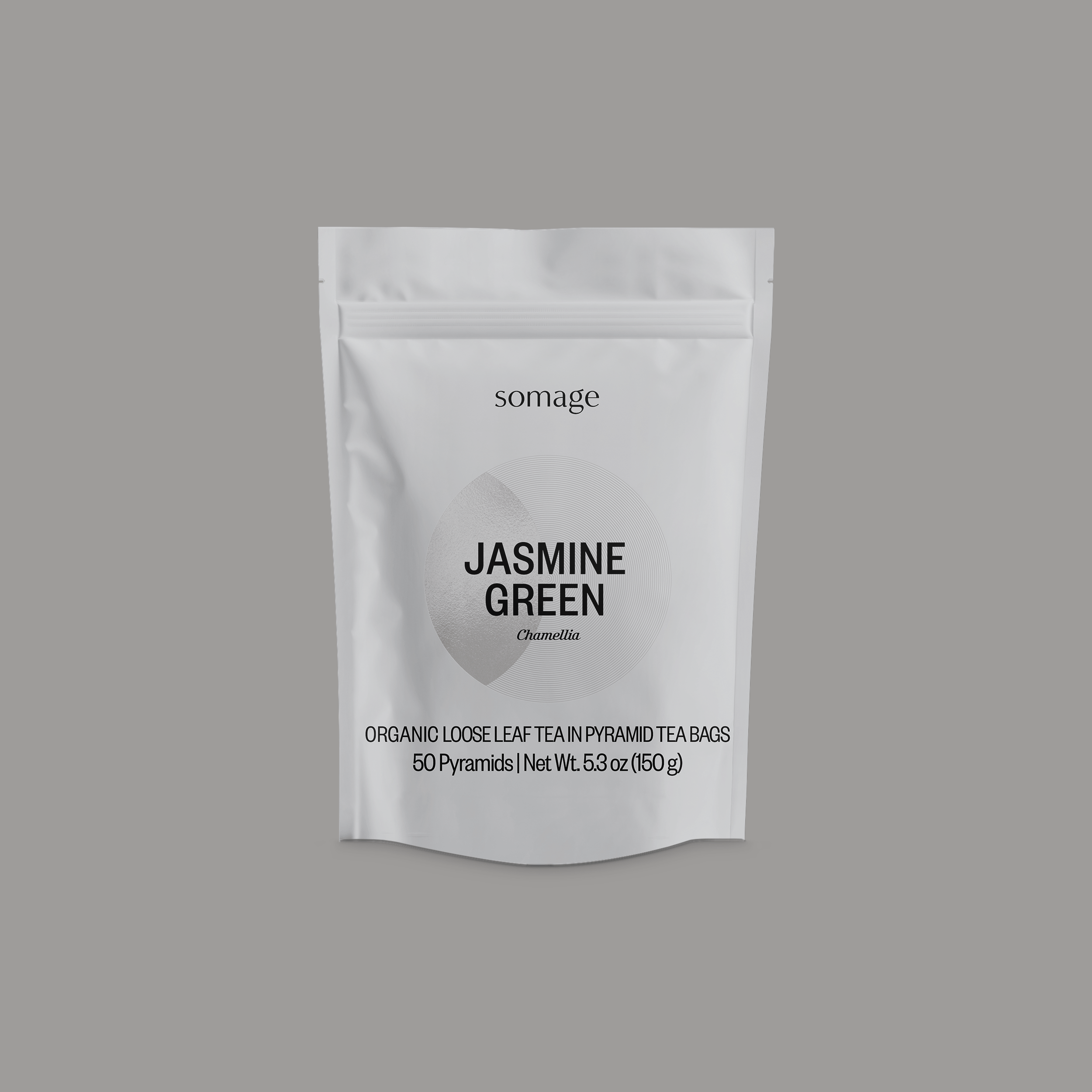 Jasmine Green Pyramid Bags by Somage USA, featuring fragrant wild jasmine blooms with floral and sweet aromas.