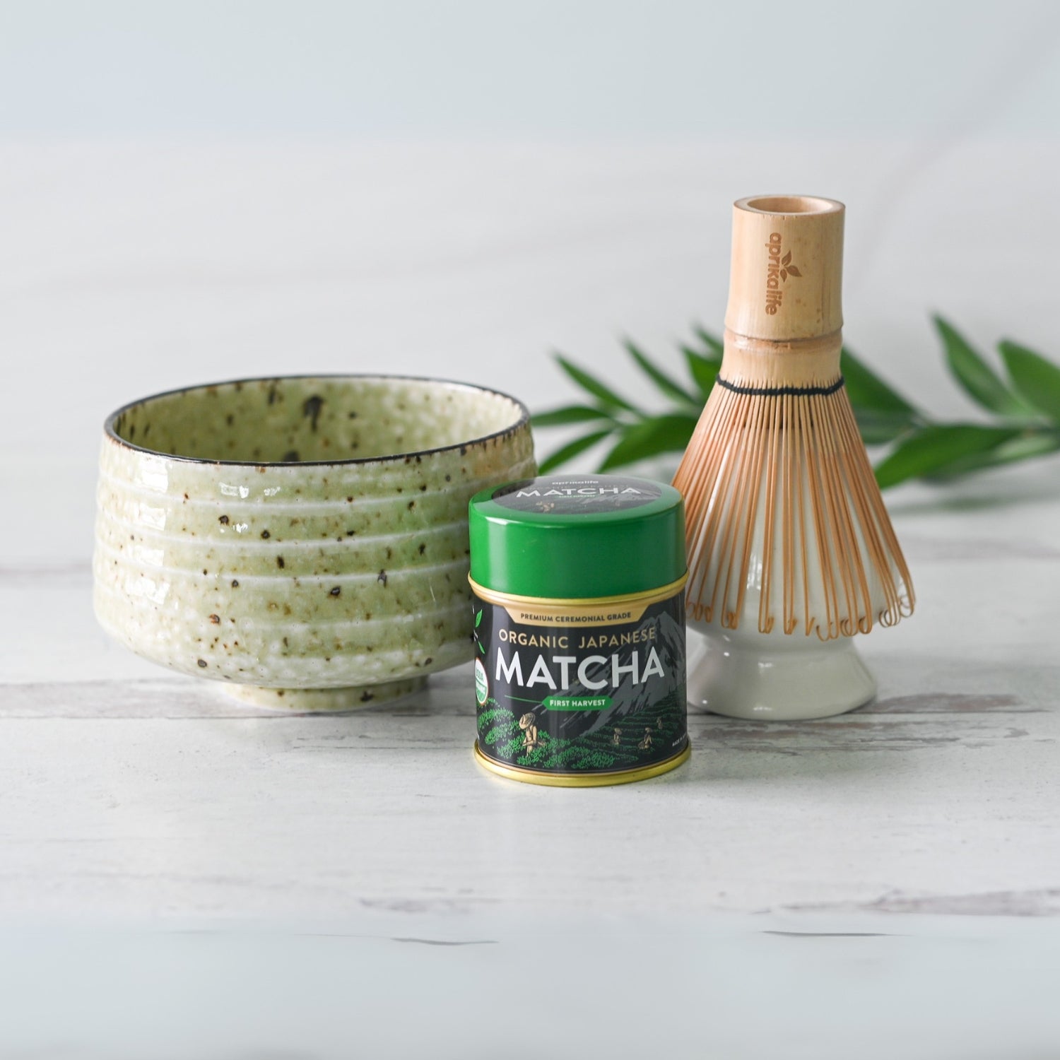 Aprika Life Kaneni White Ceramic Matcha Bowl