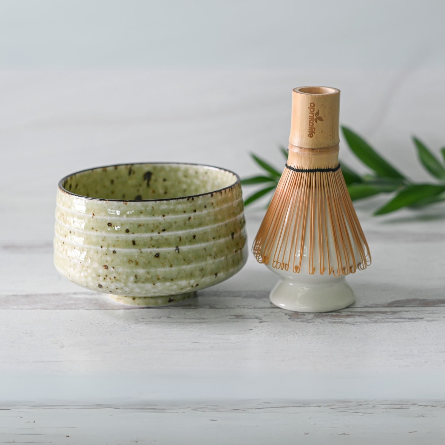 Aprika Life Kaneni White Ceramic Matcha Bowl
