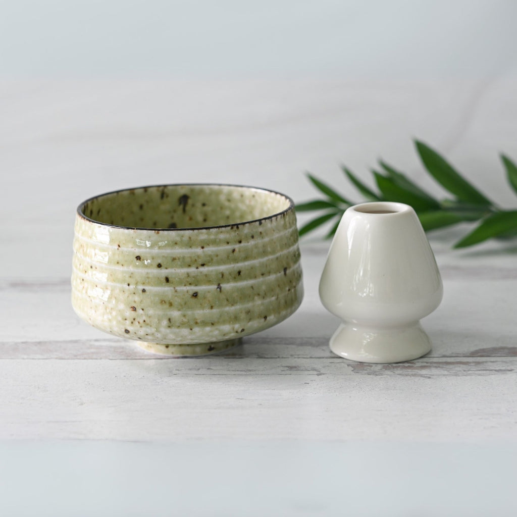 Aprika Life Kaneni White Ceramic Matcha Bowl