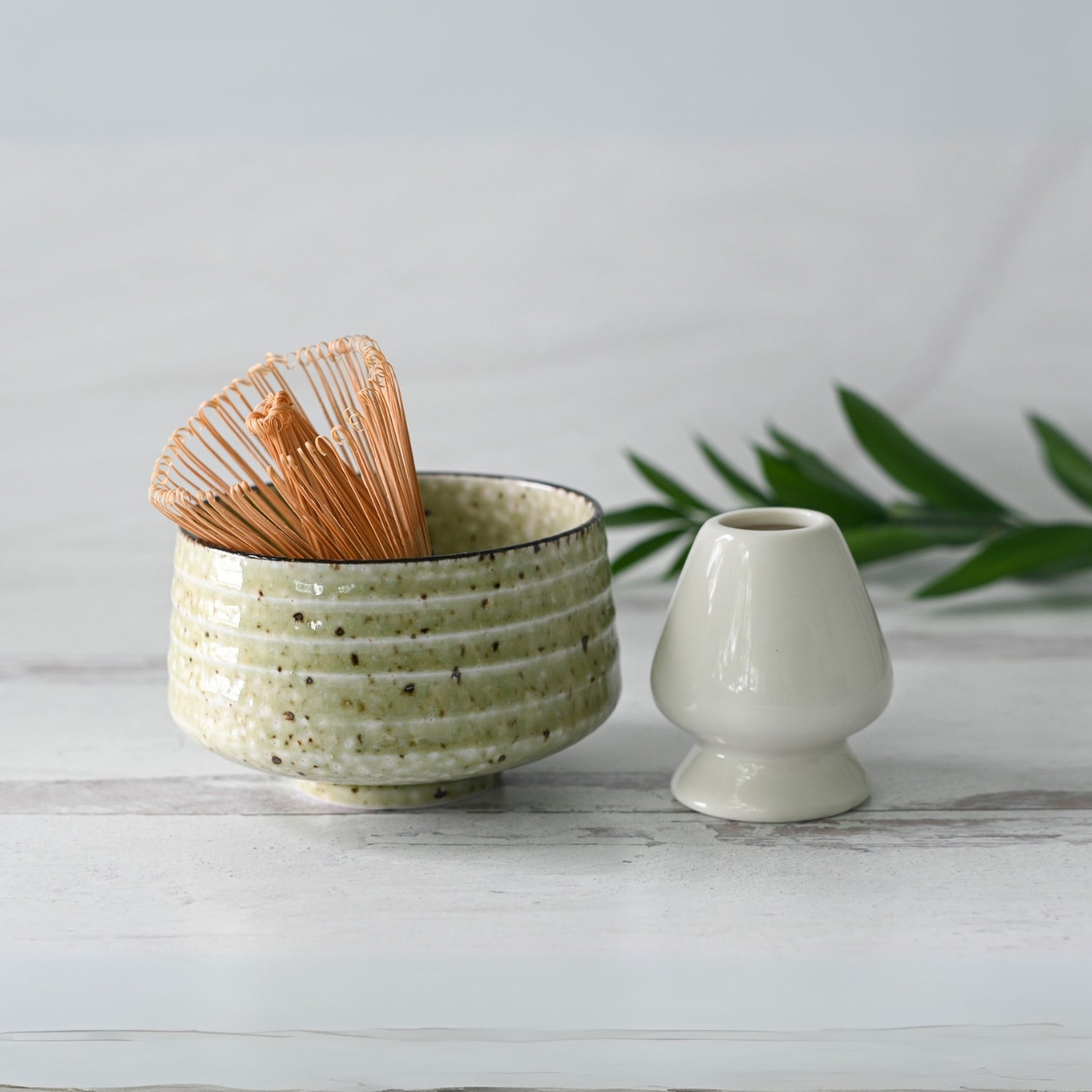 Aprika Life Kaneni White Ceramic Matcha Bowl