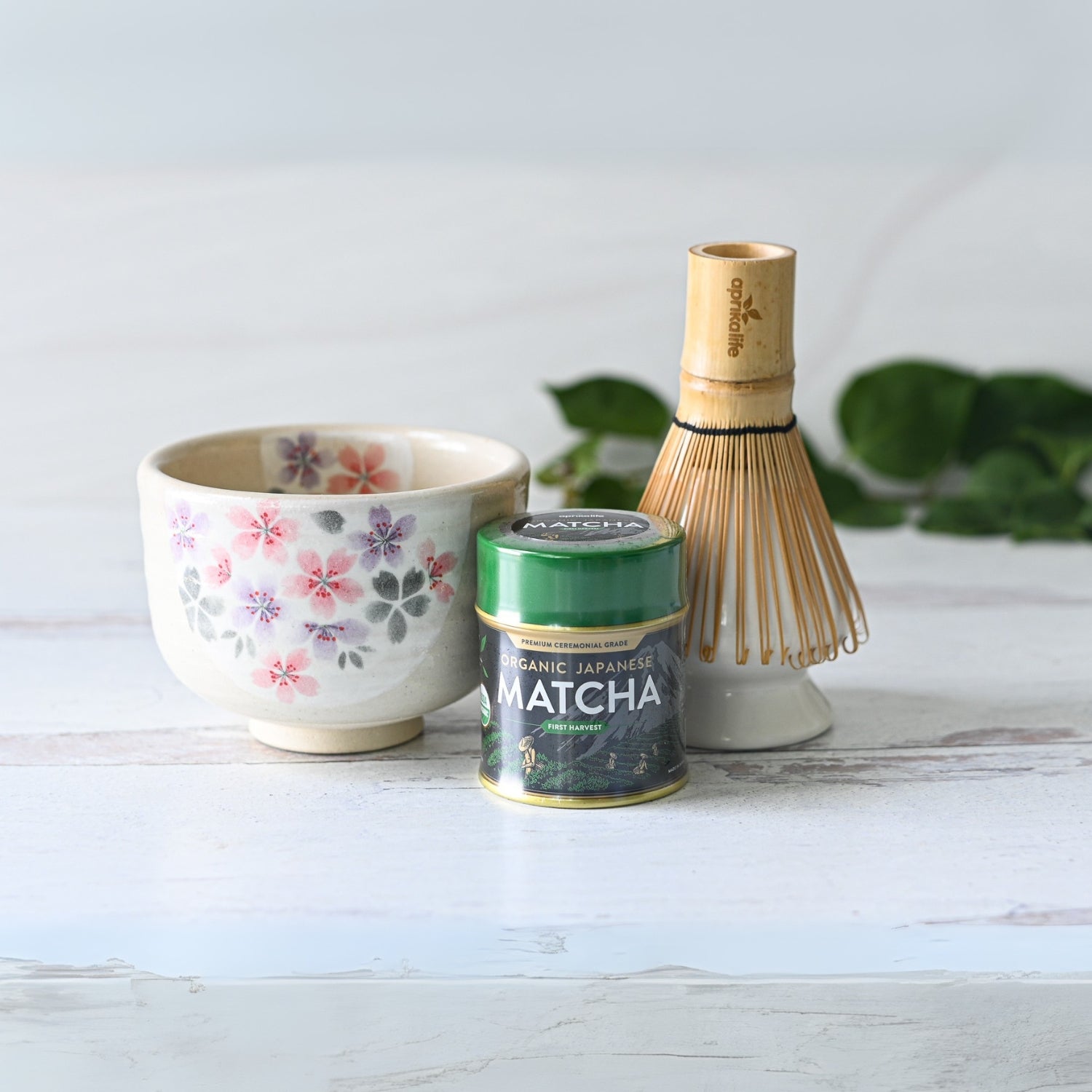 Aprika Life Kohiki Pink Sakura Ceramic Matcha Bowl