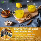 FreshDrinkUS Turmeric Ginger Cinnamon Tea Bags