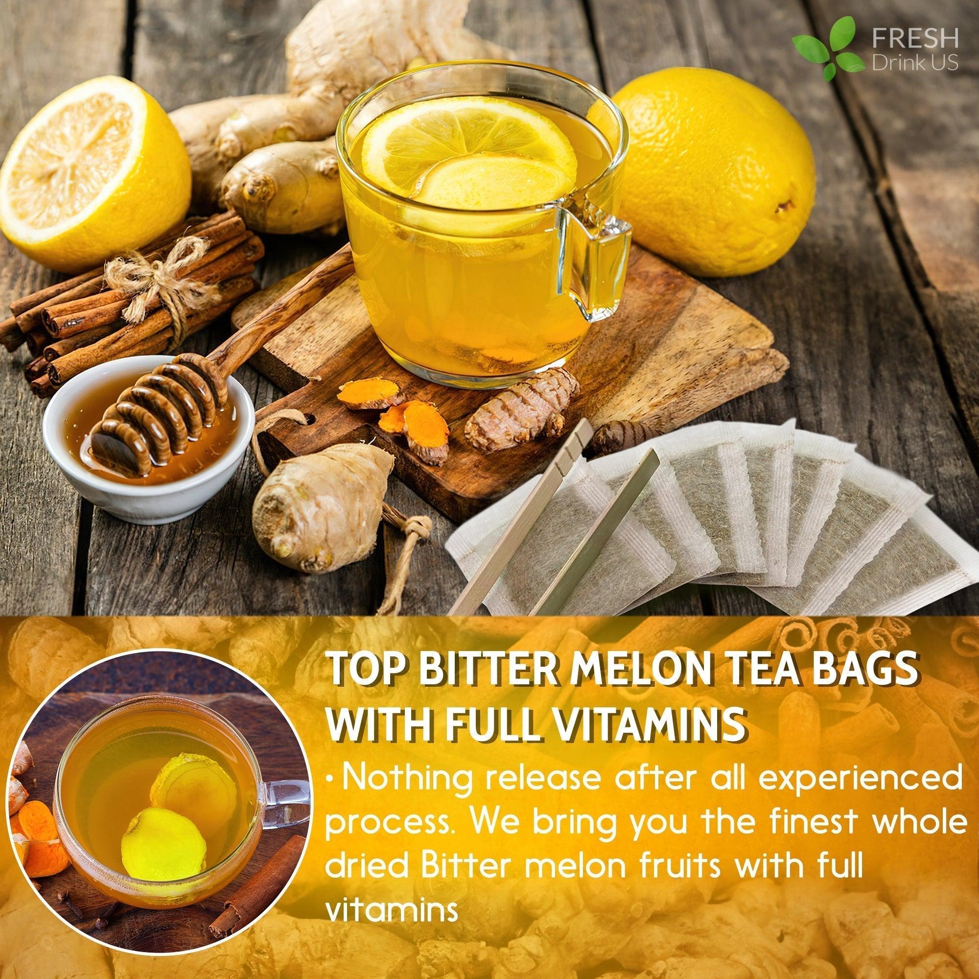FreshDrinkUS Turmeric Ginger Cinnamon Tea Bags