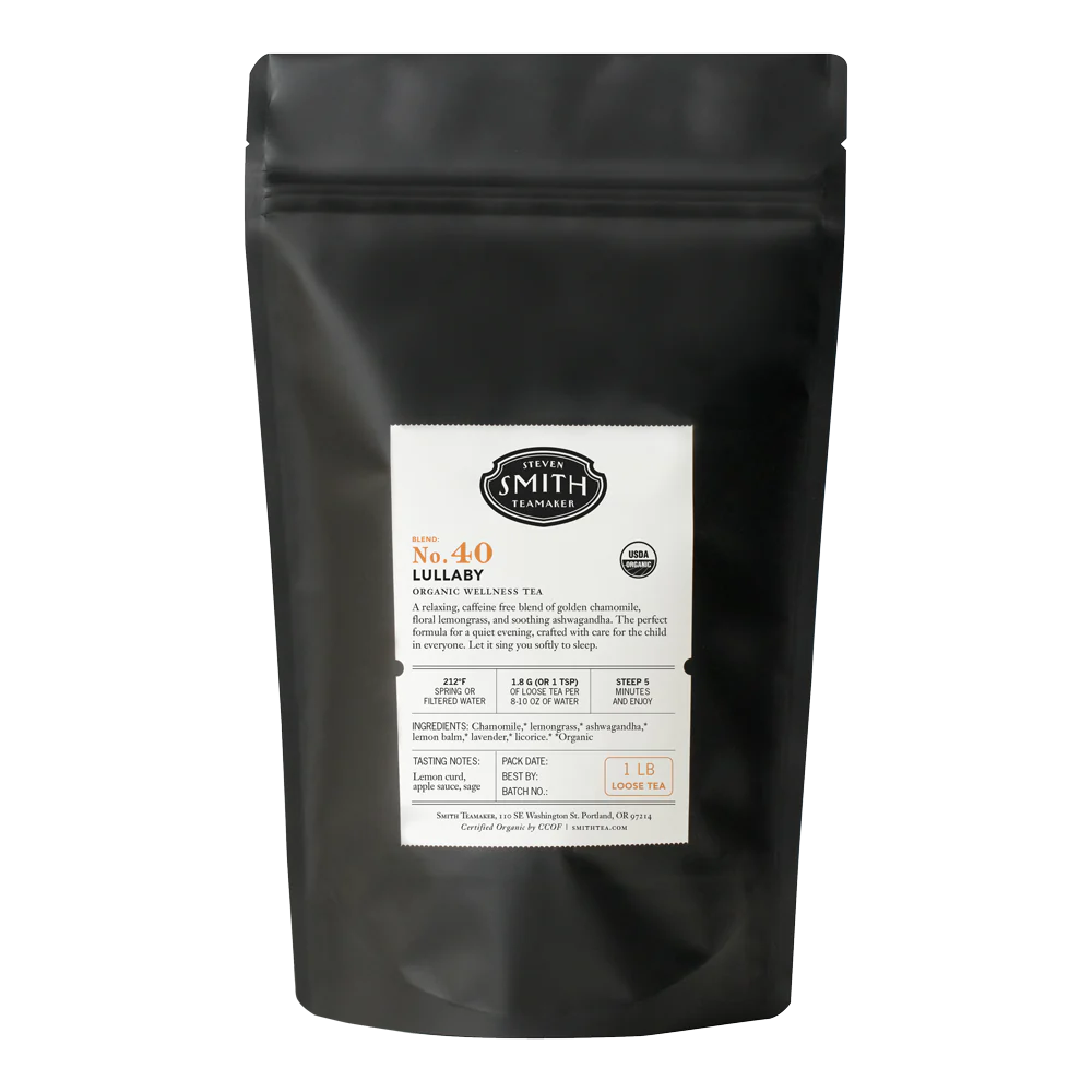 Smith Teamaker ORGANIC LULLABY BLEND NO. 40 (LOOSE LEAF, 1 LB) Herbal Tea