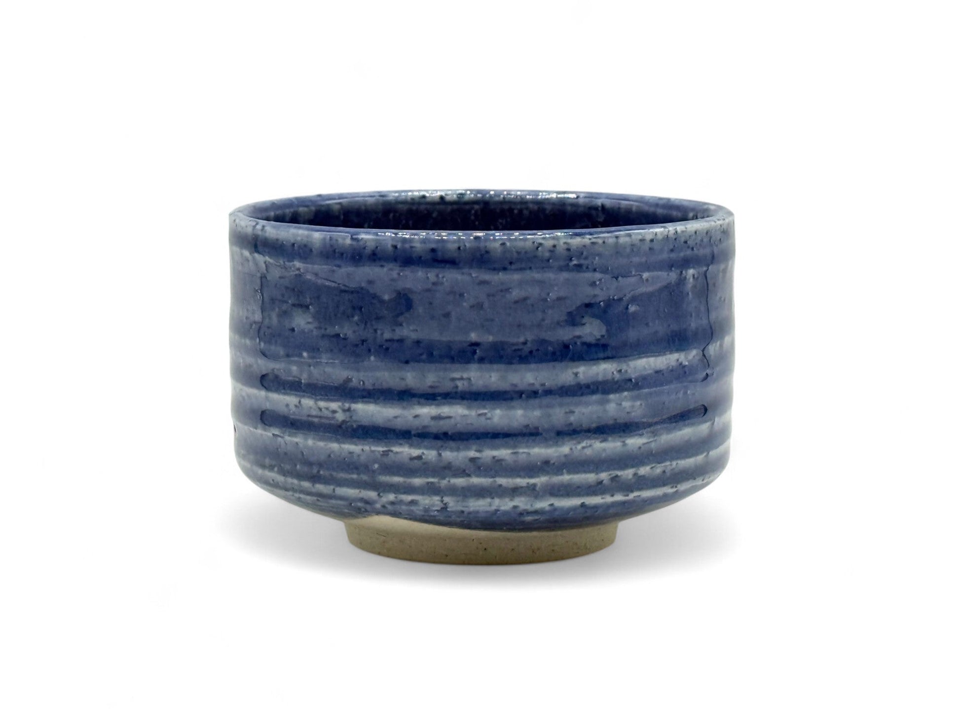 Inoue Tea Ranyu Blue Mino-yaki Chawan - Japanese Matcha Bowl