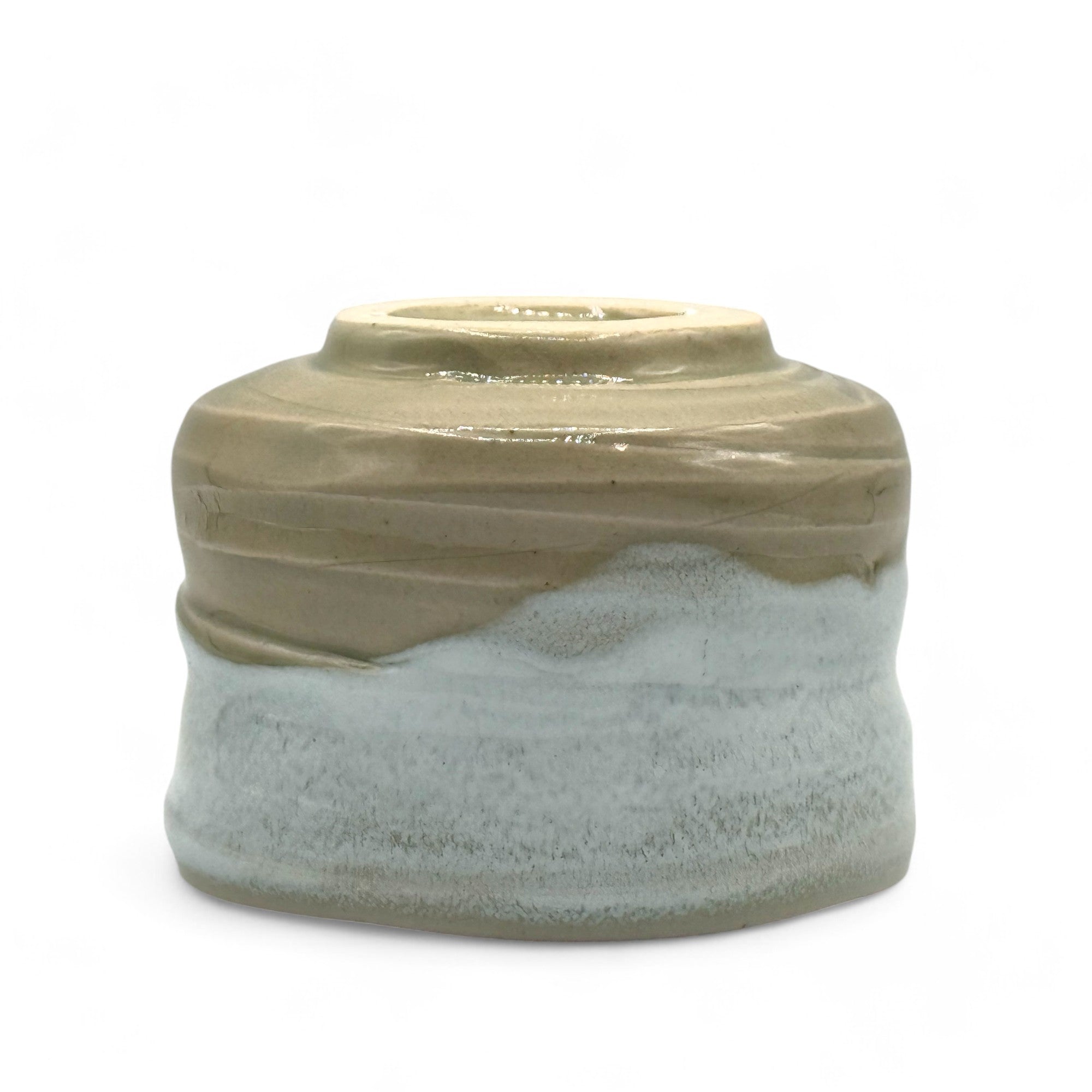 Inoue Hagikaze Cream White Mino-yaki Chawan - Japanese Mini Matcha Bowl