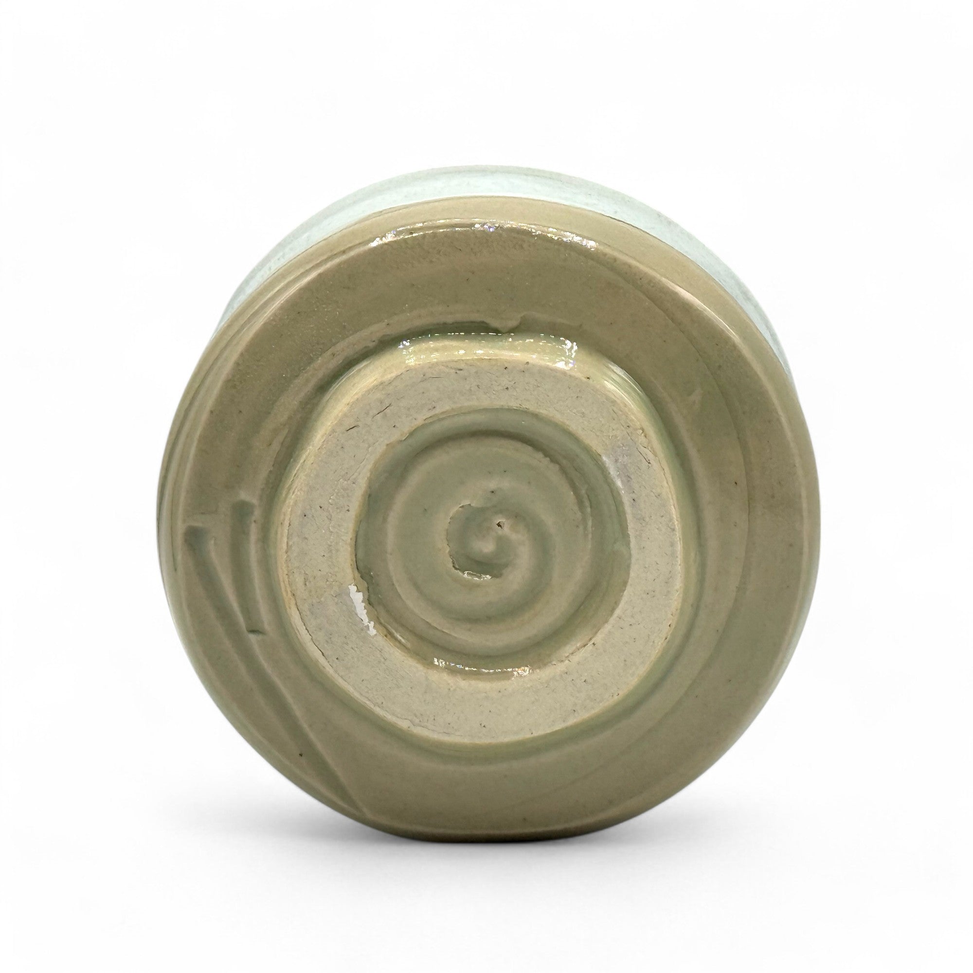 Inoue Hagikaze Cream White Mino-yaki Chawan - Japanese Mini Matcha Bowl