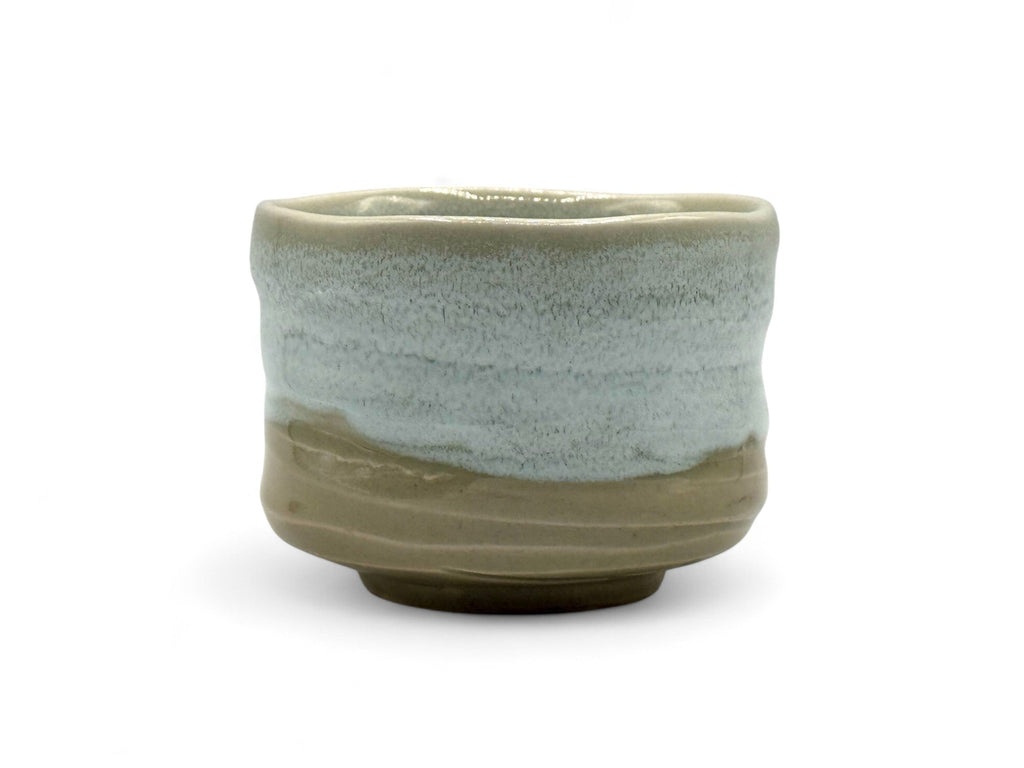 Inoue Hagikaze Cream White Mino-yaki Chawan - Japanese Mini Matcha Bowl