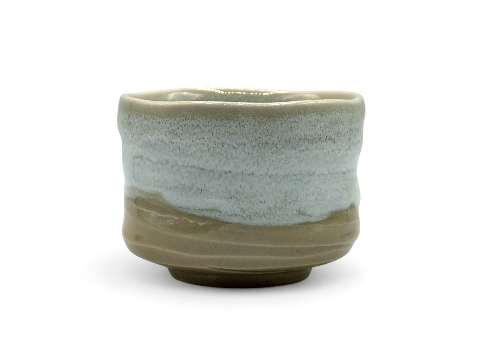 Inoue Hagikaze Cream White Mino-yaki Chawan - Japanese Mini Matcha Bowl