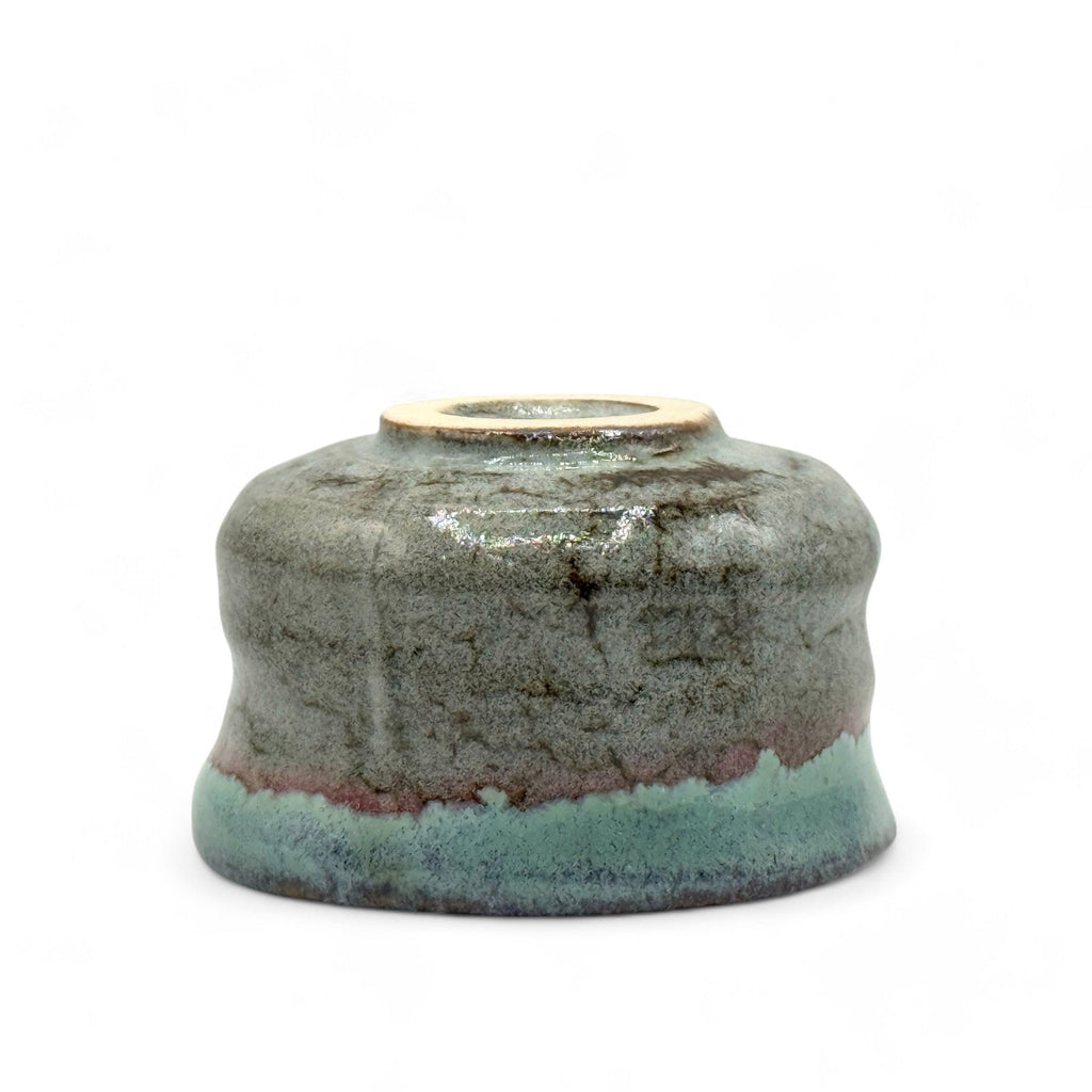 Inoue Ao Tabi Gray Mino-yaki Chawan - Japanese Mini Matcha Bowl Tea