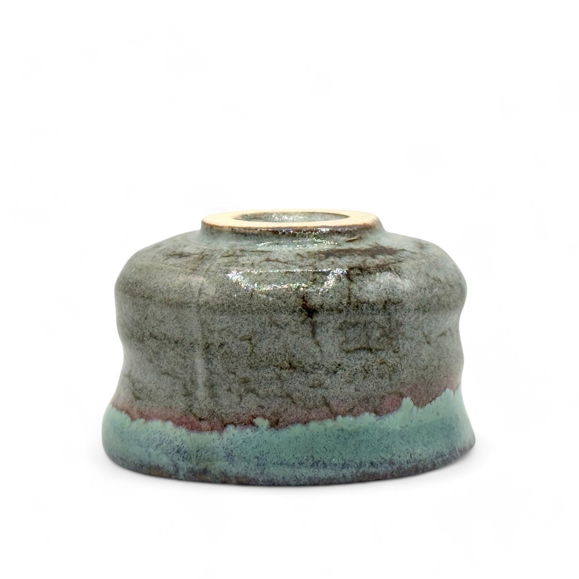 Inoue Ao Tabi Gray Mino-yaki Chawan - Japanese Mini Matcha Bowl Tea